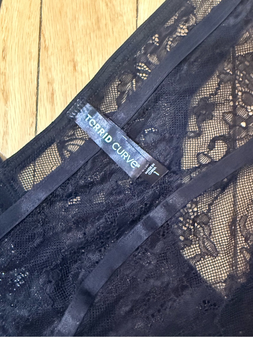 Torrid Curve Black Lace Bodysuit, intimate, lingerie. - Picture 4 of 4